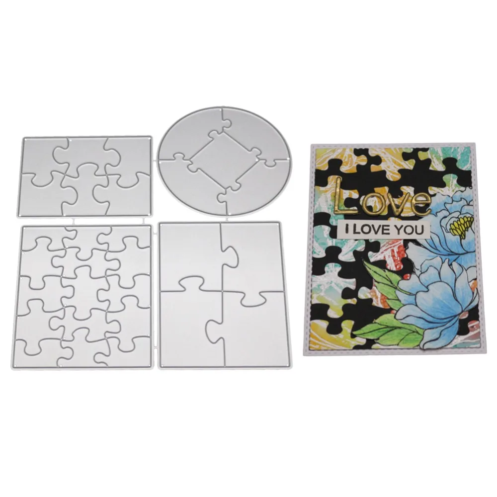 Puzzle Frames Metal Cutting Dies For DIY Scrapbooking Card Making Album Stencil Embossing Clear Background Stamps And Dies Sets
Puzzle Frames Metal Cutting Dies For DIY Scrapbooking Card Making Album Stencil Embossing Clear Background Stamps And Dies Sets
