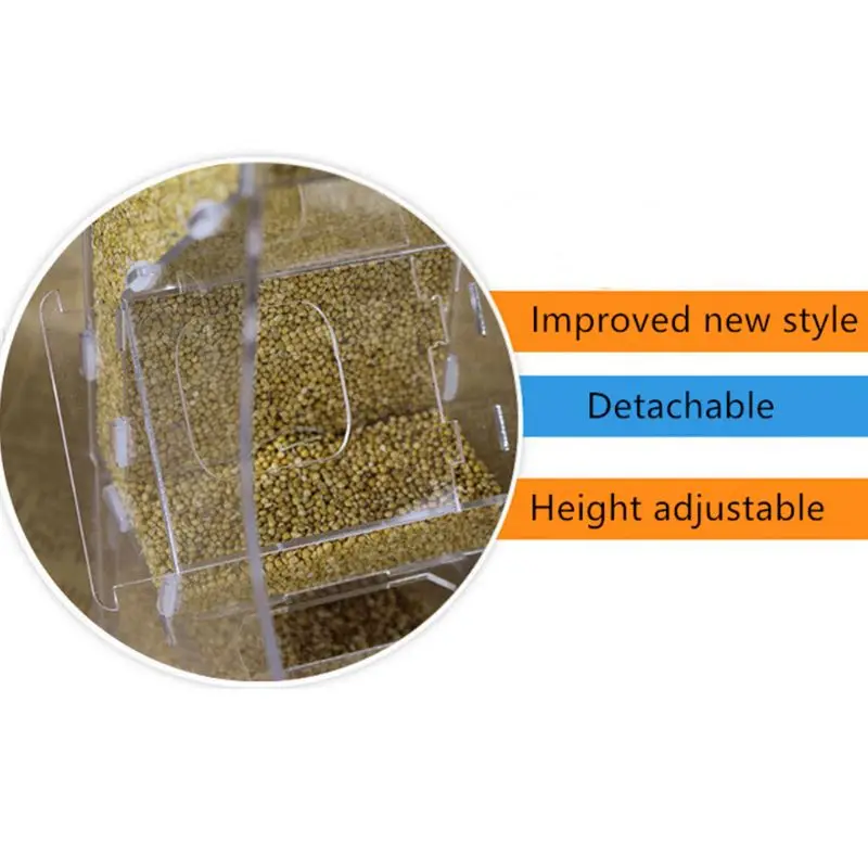 Portable bird feeder cage Transparent Parrot Canary Bird box Pigeon supplies cage accessories Feeding Devices for outside
Portable bird feeder cage Transparent Parrot Canary Bird box Pigeon supplies cage accessories Feeding Devices for outside