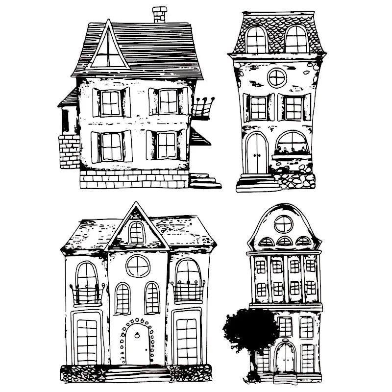 Scrapbook DIY photo cards account rubber stamp clear stamp transparent stamp 15*18 CM 4 Pieces of classical House
Scrapbook DIY photo cards account rubber stamp clear stamp transparent stamp 15*18 CM 4 Pieces of classical House
