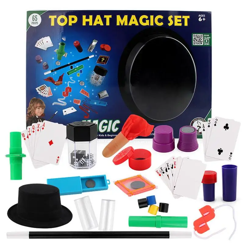 Magicians Hat Magic Set 150 Tricks Kids Children Play Toys Game Illusions Children's Close-up Magic Toy Gift Box For Children
Magicians Hat Magic Set 150 Tricks Kids Children Play Toys Game Illusions Children's Close-up Magic Toy Gift Box For Children