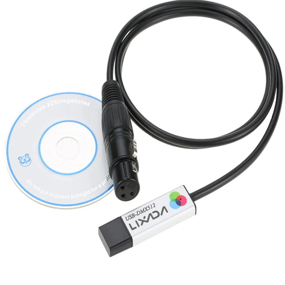 EPULA USB к DMX интерфейсному адаптеру управления ler DMX512 компьютерное сценическое