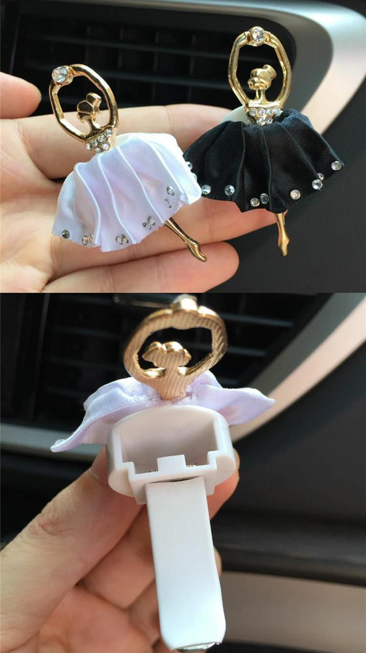 Exquisite Car Perfume Rhinestone Metal Lovely Ballerina Girl Air Conditioner Clip Car Solid Air Freshener Interior Accessories
Exquisite Car Perfume Rhinestone Metal Lovely Ballerina Girl Air Conditioner Clip Car Solid Air Freshener Interior Accessories