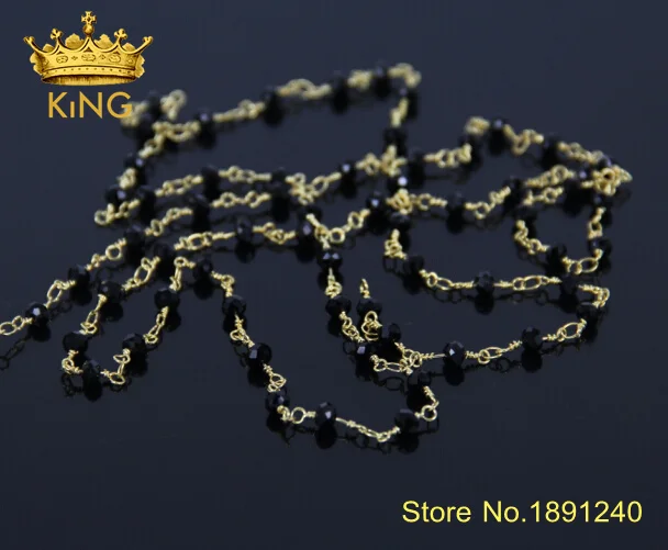 5Meter/Lot Wholesale!Wire Wrapped Beaded Chains Plated Brass Rosary Chain Black Crystal Faceted Beads Jewelry Making JD011
5Meter/Lot Wholesale!Wire Wrapped Beaded Chains Plated Brass Rosary Chain Black Crystal Faceted Beads Jewelry Making JD011