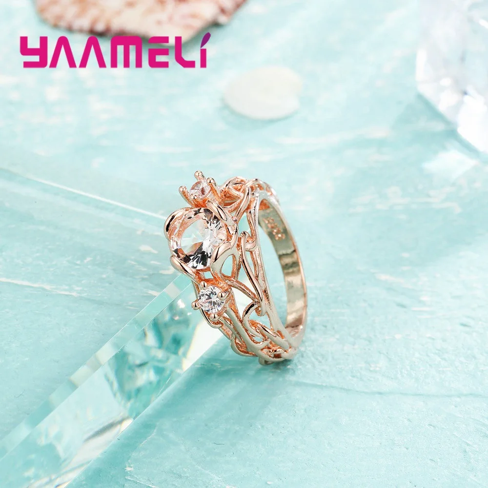 NEW Cheap Price Complicated Design Women Rose Gold Rings 925 Sterling Silver Ring Big Shiny CZ Paved Jewelry Wholesale
NEW Cheap Price Complicated Design Women Rose Gold Rings 925 Sterling Silver Ring Big Shiny CZ Paved Jewelry Wholesale