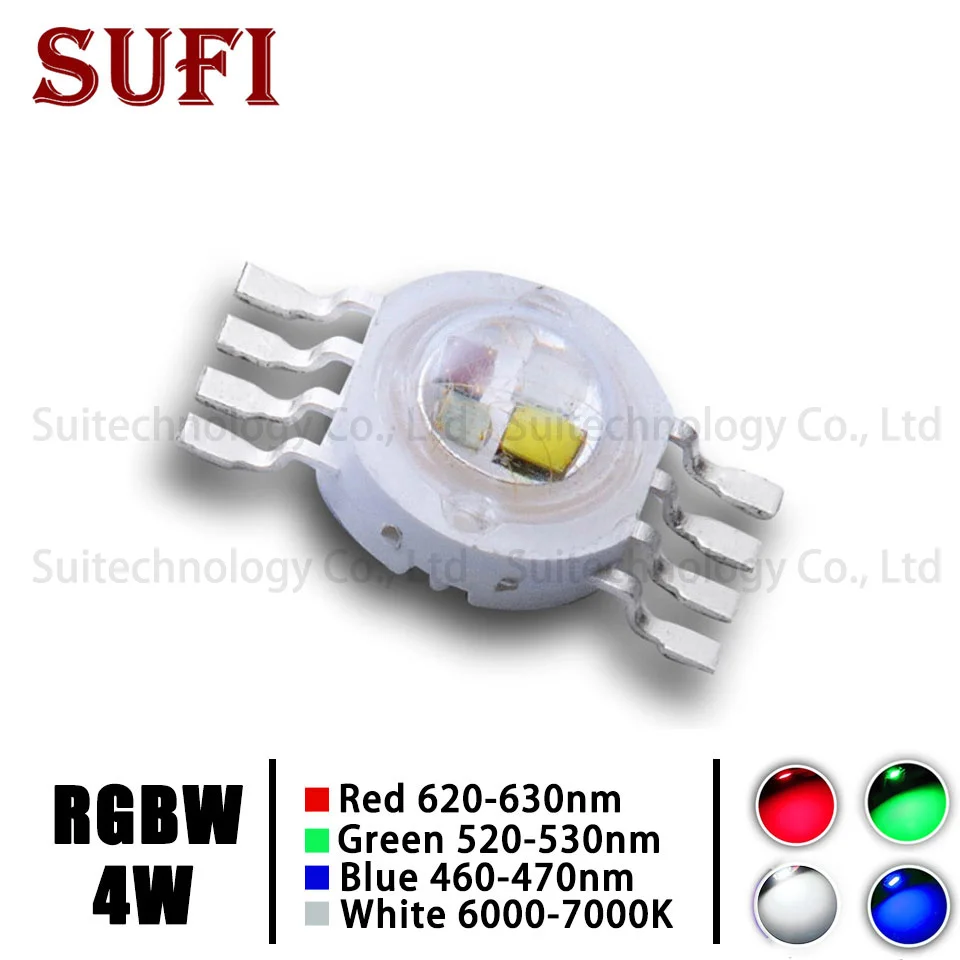 High Power LED Chip 4W RGBW LED COB Beads 4W Light Lamp 8 pin Full Color Red Green Blue White For DIY LED Floodlight Spotlight
High Power LED Chip 4W RGBW LED COB Beads 4W Light Lamp 8 pin Full Color Red Green Blue White For DIY LED Floodlight Spotlight