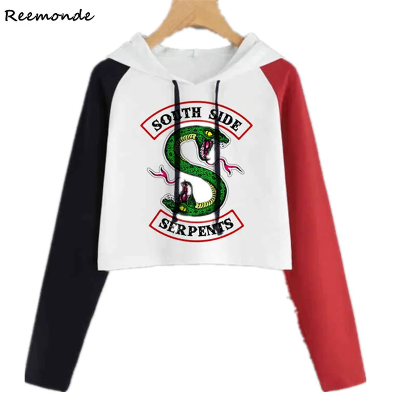 Riverdale Hoodies Sweatshirts Costume South Side Serpents Harajuku Riverdale SouthSide Pullover Splice Hoodie Top Girls Woman
Riverdale Hoodies Sweatshirts Costume South Side Serpents Harajuku Riverdale SouthSide Pullover Splice Hoodie Top Girls Woman