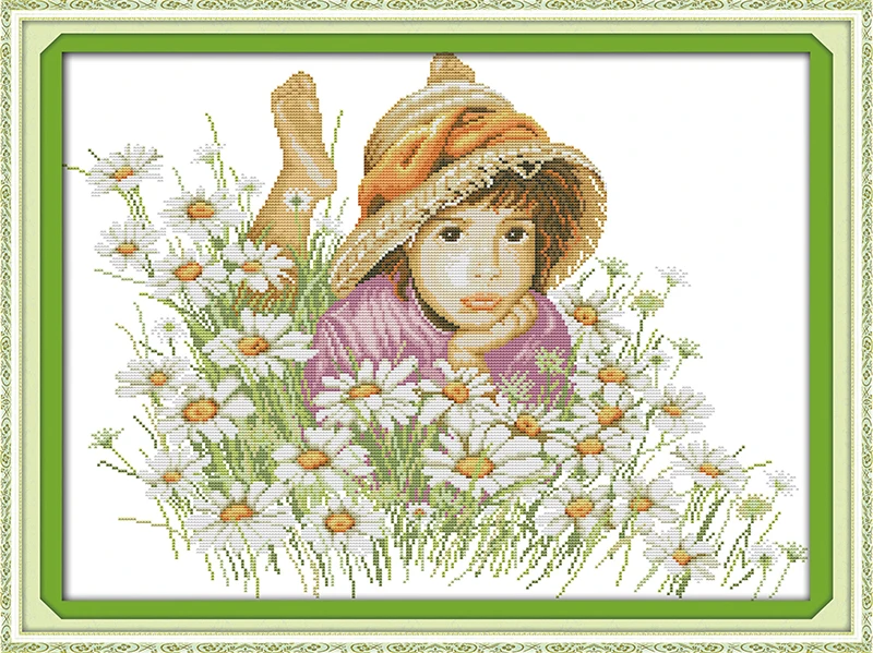 A little girl in the flowers cross stitch kit people 18ct 14ct 11ct count print canvas stitches embroidery DIY handmade
A little girl in the flowers cross stitch kit people 18ct 14ct 11ct count print canvas stitches embroidery DIY handmade