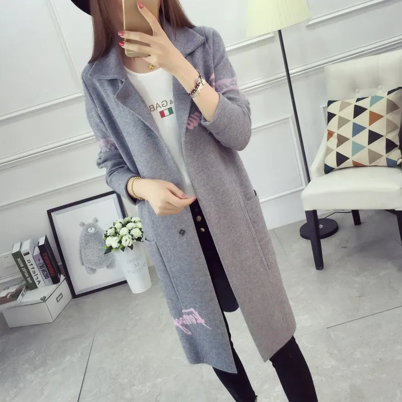 New Arrival Acrylic Casual V-neck Women Sweaters 2021 Spring New Fashion Woman Cardigan Sweater Letters Lapel Long Section
New Arrival Acrylic Casual V-neck Women Sweaters 2021 Spring New Fashion Woman Cardigan Sweater Letters Lapel Long Section