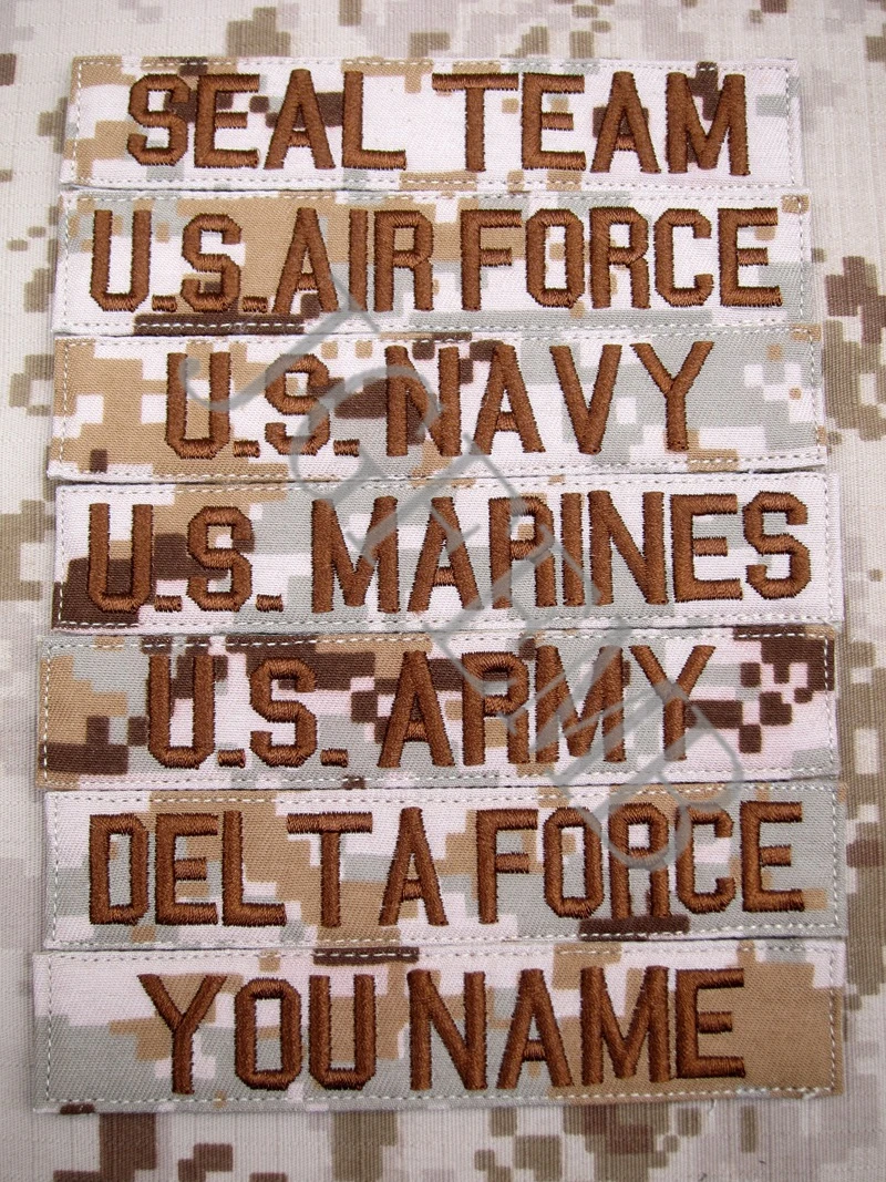 Digital Desert Custom Name tapes Chest Tapes Services Tapes morale tactical military Embroidery patch Badges
Digital Desert Custom Name tapes Chest Tapes Services Tapes morale tactical military Embroidery patch Badges