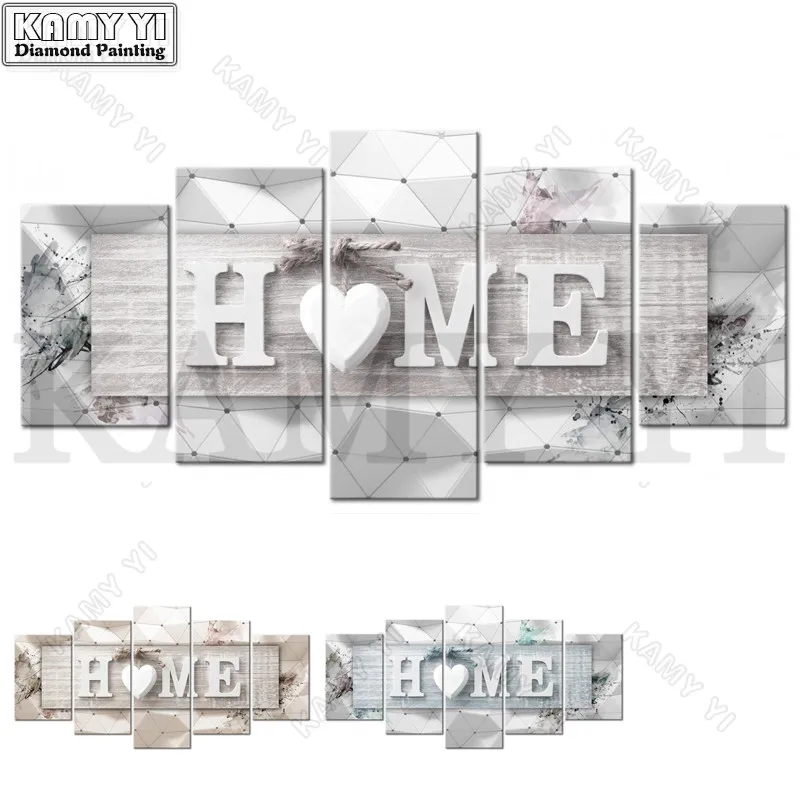 DIY 5D Full Diamond Embroidery Multi-picture Diamond Painting Cross-stitch Heart of Home Rhinestone Mosaic Crafts New Year Gifts
DIY 5D Full Diamond Embroidery Multi-picture Diamond Painting Cross-stitch Heart of Home Rhinestone Mosaic Crafts New Year Gifts