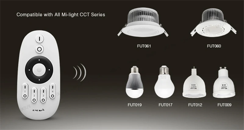Mi Light 2 4G RF 4 зоны пульт дистанционного управления двойной белый и Яркость Диммер