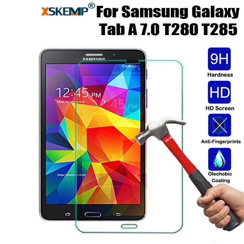 XSKEMP 9H Премиум Закаленное стекло для Samsung GALAXY Tab A 7 0 T280 T285 анти осколочный ЖК экран
