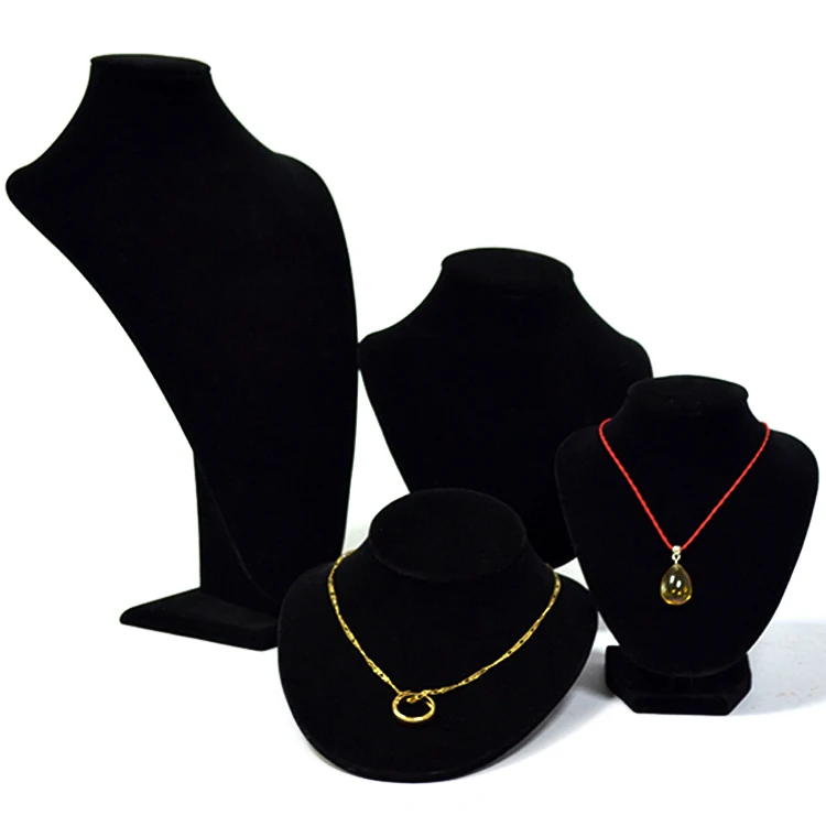 Wholesale Jewelry Box Black Velvet Neckform Mannuquin For Necklace Chain Display Stand Holder Bust Vertical Chest
Wholesale Jewelry Box Black Velvet Neckform Mannuquin For Necklace Chain Display Stand Holder Bust Vertical Chest