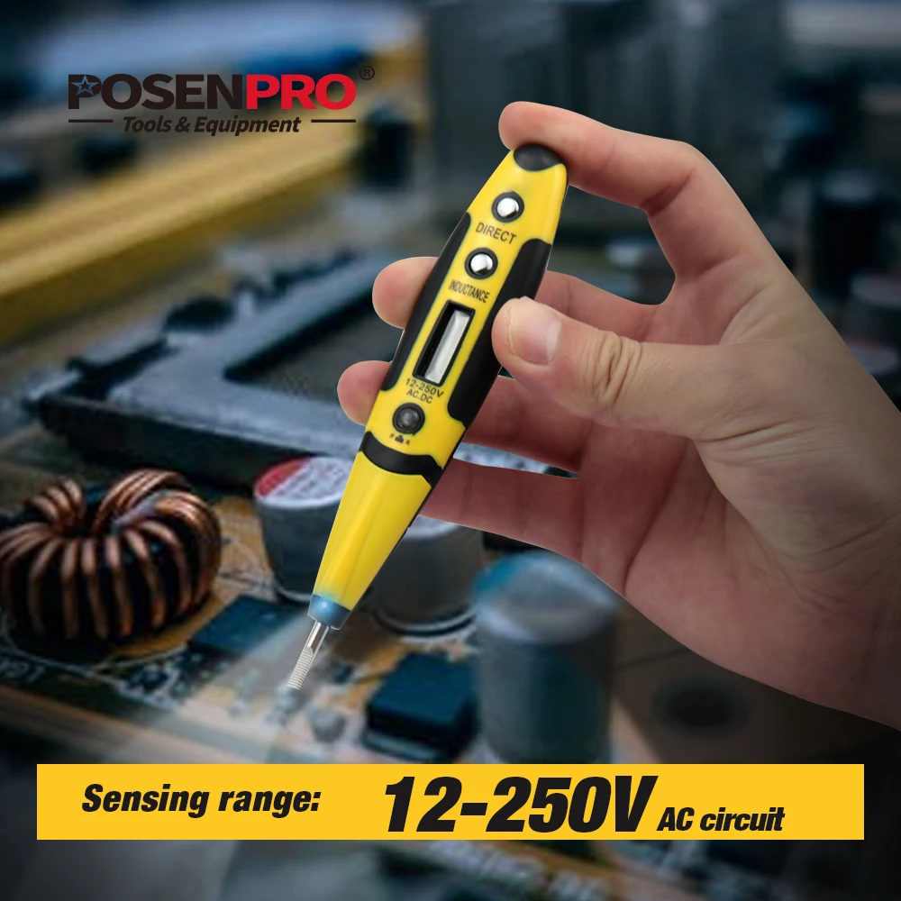 POSENPRO PMNTP01 No-contact Test Pencil 12-250V Voltage Detector Multifunction Display Tester
POSENPRO PMNTP01 No-contact Test Pencil 12-250V Voltage Detector Multifunction Display Tester