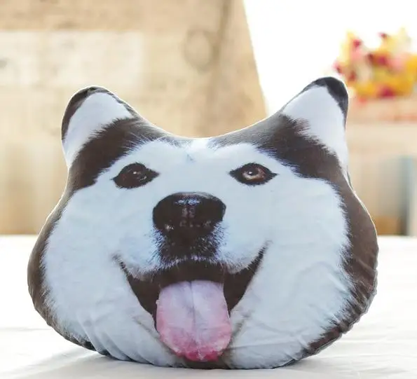 New Hot 3D Samoyed Husky Dog Plush Toys Dolls Stuffed Animal Pillow Sofa Car Decorative Creative Birthday Christmas Gifts | Игрушки и
