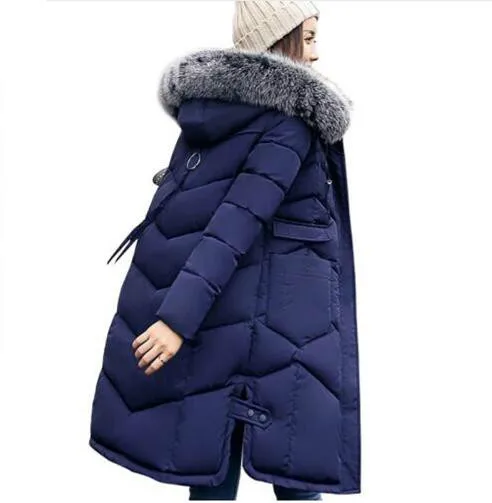 Winter Women Hooded Coat Fur Collar Thicken Warm Long Jacket women's coat girls long slim big fur coat jacket Down Parka
Winter Women Hooded Coat Fur Collar Thicken Warm Long Jacket women's coat girls long slim big fur coat jacket Down Parka