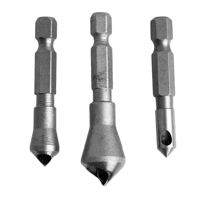3Pcs/Set Woodworking Countersink Deburring Drill Bit Hex Shank Chamfering Tool
3Pcs/Set Woodworking Countersink Deburring Drill Bit Hex Shank Chamfering Tool