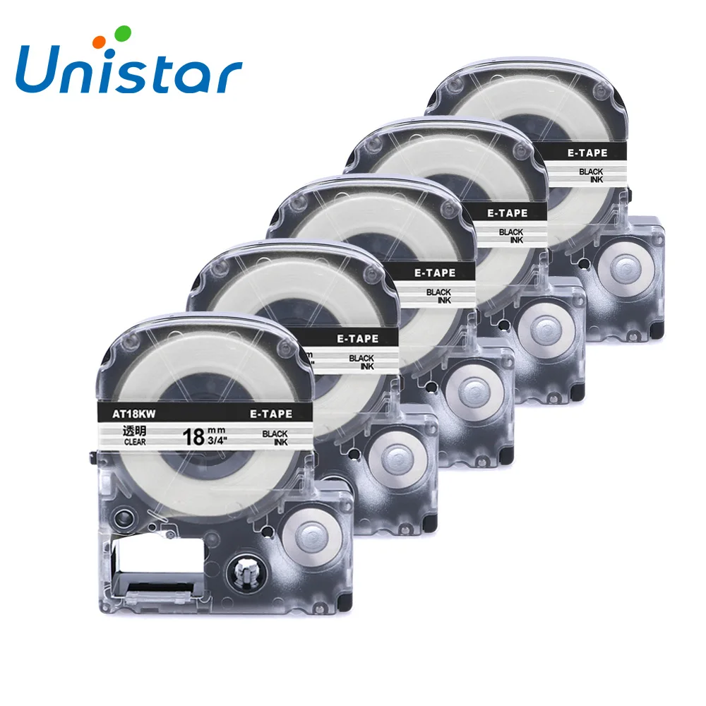 5 шт./лот ST18K Epson совместимый и King Джим 18 мм черный прозрачный ярлык кассеты для LW-300 LW-400 LC-5TBN этикетировщик
5 шт./лот ST18K Epson совместимый и King Джим 18 мм черный прозрачный ярлык кассеты для LW-300 LW-400 LC-5TBN этикетировщик