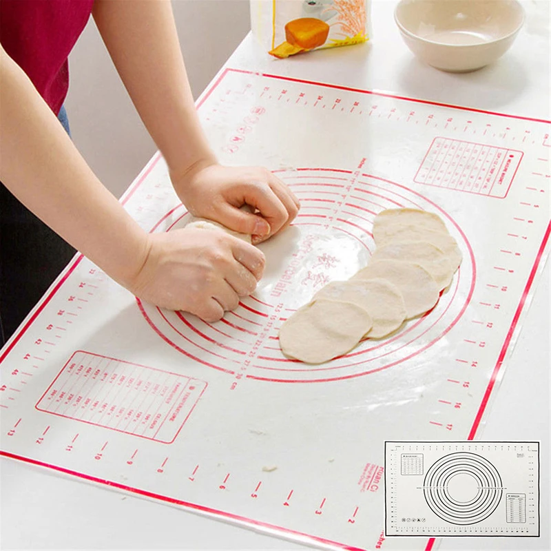 60*40cm Non_Stick Silicone Baking Mat Sheet Kneading Rolling Dough Pad Mat Baking Bakeware Liners Pads Cooking Tools
60*40cm Non_Stick Silicone Baking Mat Sheet Kneading Rolling Dough Pad Mat Baking Bakeware Liners Pads Cooking Tools