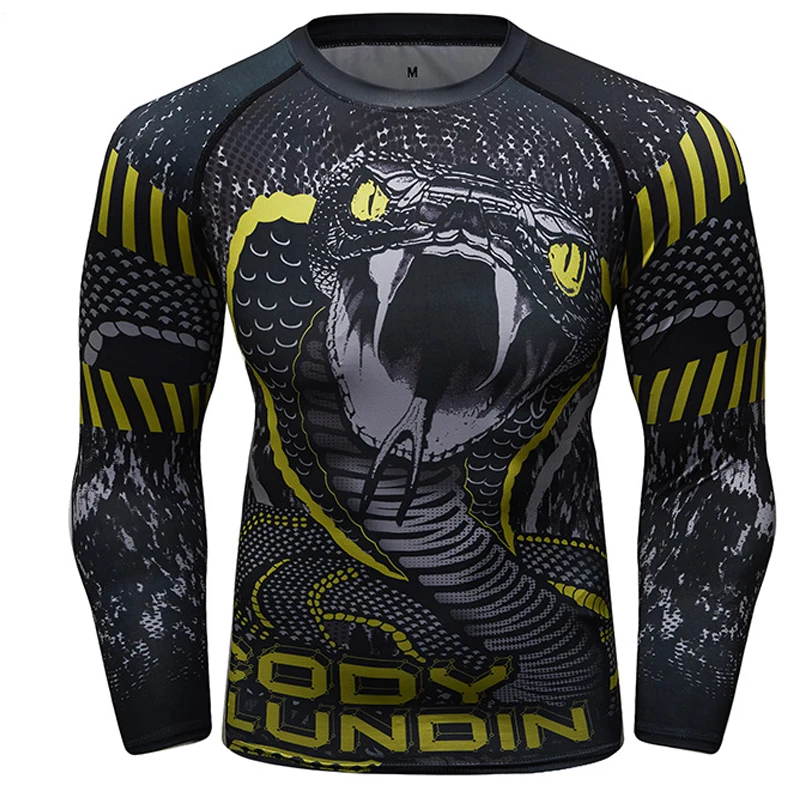 Mma Rashguard Муай Тай спортивная футболка с длинным рукавом быстросохнущая потливая