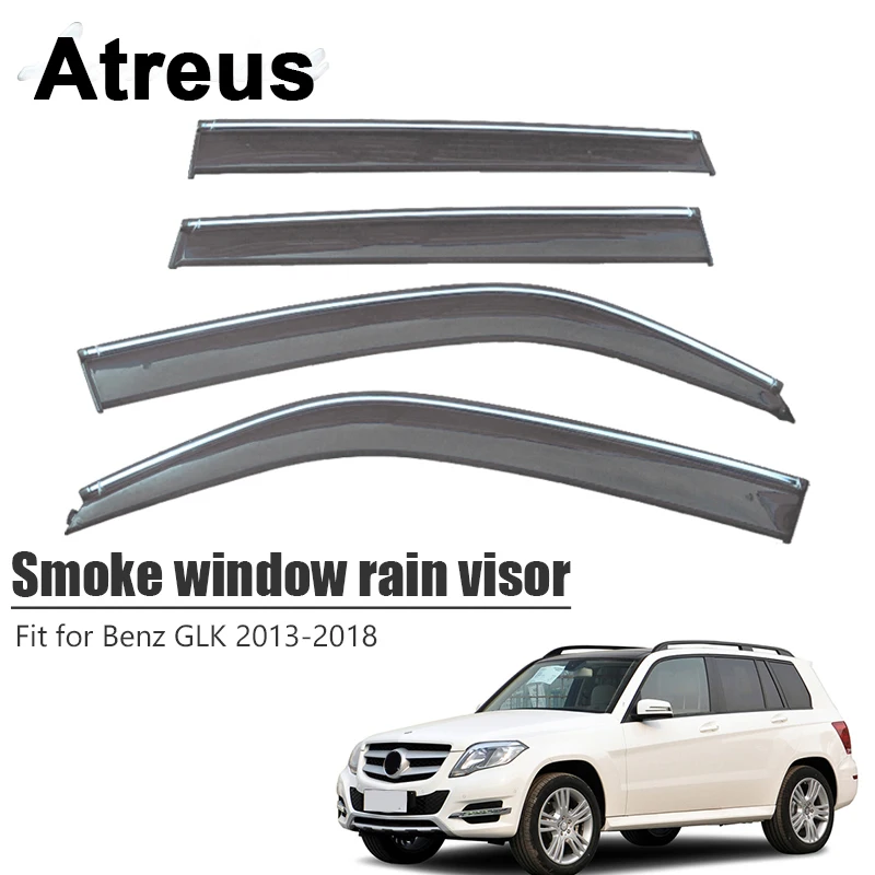 Atreus 4pcs For Mercedes GLK 300 200 260 2013-2018 Car Accessories Door Smoke Window Sun Rain Visor Wind Deflectors Guard Cover
Atreus 4pcs For Mercedes GLK 300 200 260 2013-2018 Car Accessories Door Smoke Window Sun Rain Visor Wind Deflectors Guard Cover