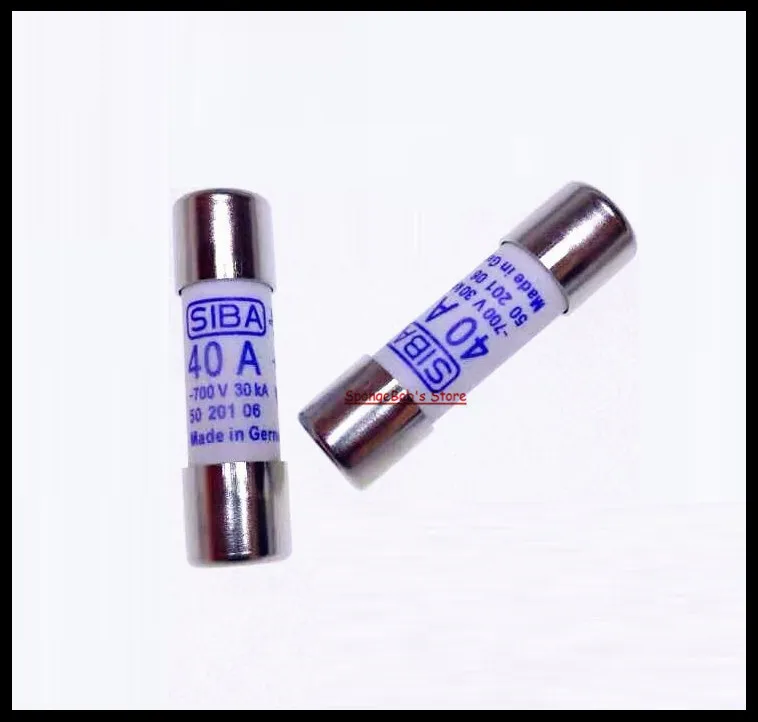3pcs/Lot 14 x 51mm 40Amp 40A 700V 30KA SIBA Fast-Acting Ceramics Fuse DMI-Fuse 50 201 06 aR
3pcs/Lot 14 x 51mm 40Amp 40A 700V 30KA SIBA Fast-Acting Ceramics Fuse DMI-Fuse 50 201 06 aR