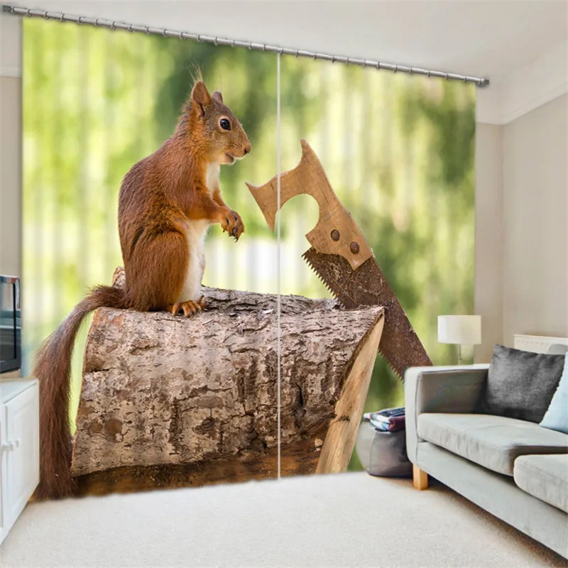 Curtain Luxury Blackout 3D Window Curtains Living Room kids Bedroom Customized size Cortinas Drapes Rideaux Squirrel pillowcase
Curtain Luxury Blackout 3D Window Curtains Living Room kids Bedroom Customized size Cortinas Drapes Rideaux Squirrel pillowcase