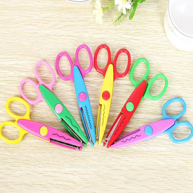 6pcs lace Scissors Metal and Plastic DIY Scrapbook Paper Photo Tools Diary Decoration Safety Scissors 6 Styles Selection YH45
6pcs lace Scissors Metal and Plastic DIY Scrapbook Paper Photo Tools Diary Decoration Safety Scissors 6 Styles Selection YH45