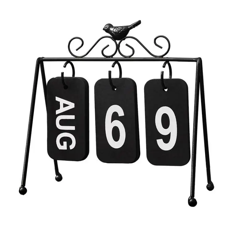 TECHOME Nordic Style Creative Personality DIY Bird Wrought Iron Page Calendar Home Office Desk Table Decoration Desk Calendar
TECHOME Nordic Style Creative Personality DIY Bird Wrought Iron Page Calendar Home Office Desk Table Decoration Desk Calendar