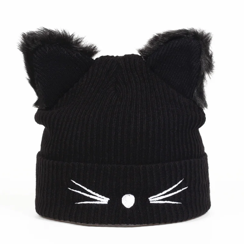 2018 new Women Winter Harajuku Woolen Knitting Beanie Devil Horns Black Cat Ear Crochet Braided Knitted Fur Cap Cute Girls Hat
2018 new Women Winter Harajuku Woolen Knitting Beanie Devil Horns Black Cat Ear Crochet Braided Knitted Fur Cap Cute Girls Hat