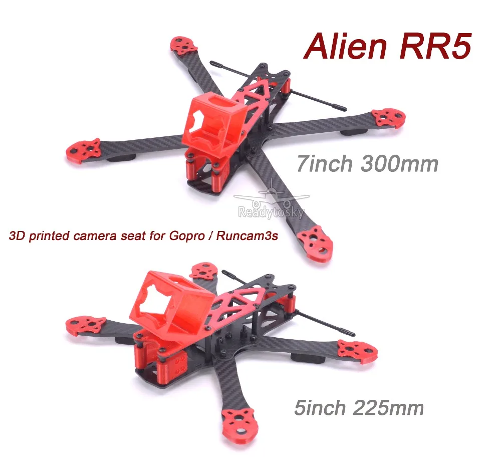 Квадрокоптер с рамкой Alien RR5 X 5 дюймов 225 225 мм/7 дюймов 300 300 мм из углеродного волокна с 4 мм Arm, комплект с 3D напечатанными деталями из ТПУ для ...
Квадрокоптер с рамкой Alien RR5 X 5 дюймов 225 225 мм/7 дюймов 300 300 мм из углеродного волокна с 4 мм Arm, комплект с 3D напечатанными деталями из ТПУ для ...