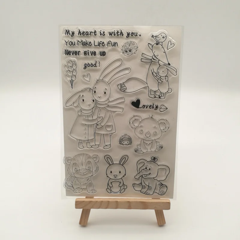 Cute animal rabbit transparent Silicone stencil for DIY Scrapbooking photo album decorative sheets
Cute animal rabbit transparent Silicone stencil for DIY Scrapbooking photo album decorative sheets