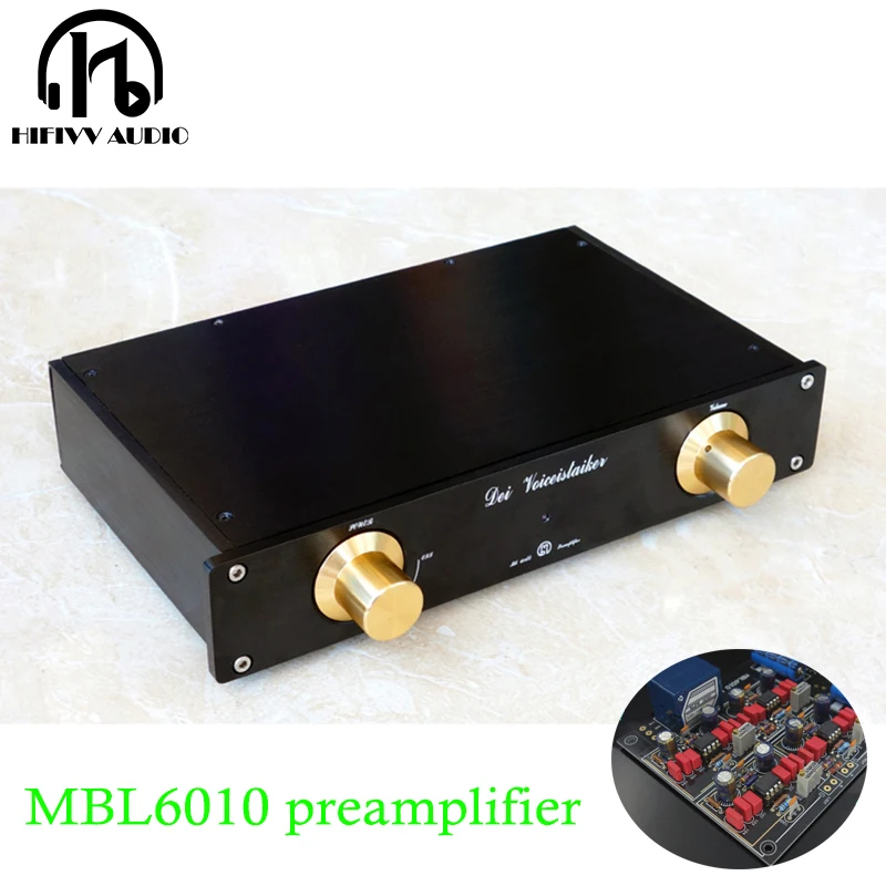 MBL6010D preamplifier for home stereo amplifiers system Black Gold Collection Edition Provide JRC5534 and AD797 Op-Amp options
MBL6010D preamplifier for home stereo amplifiers system Black Gold Collection Edition Provide JRC5534 and AD797 Op-Amp options