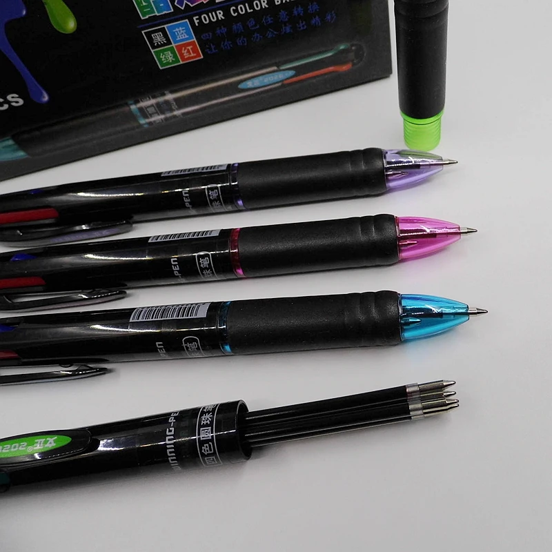 Милые школьные принадлежности 0 7 мм Мульти Цвет шариковая ручка 4 цвета s