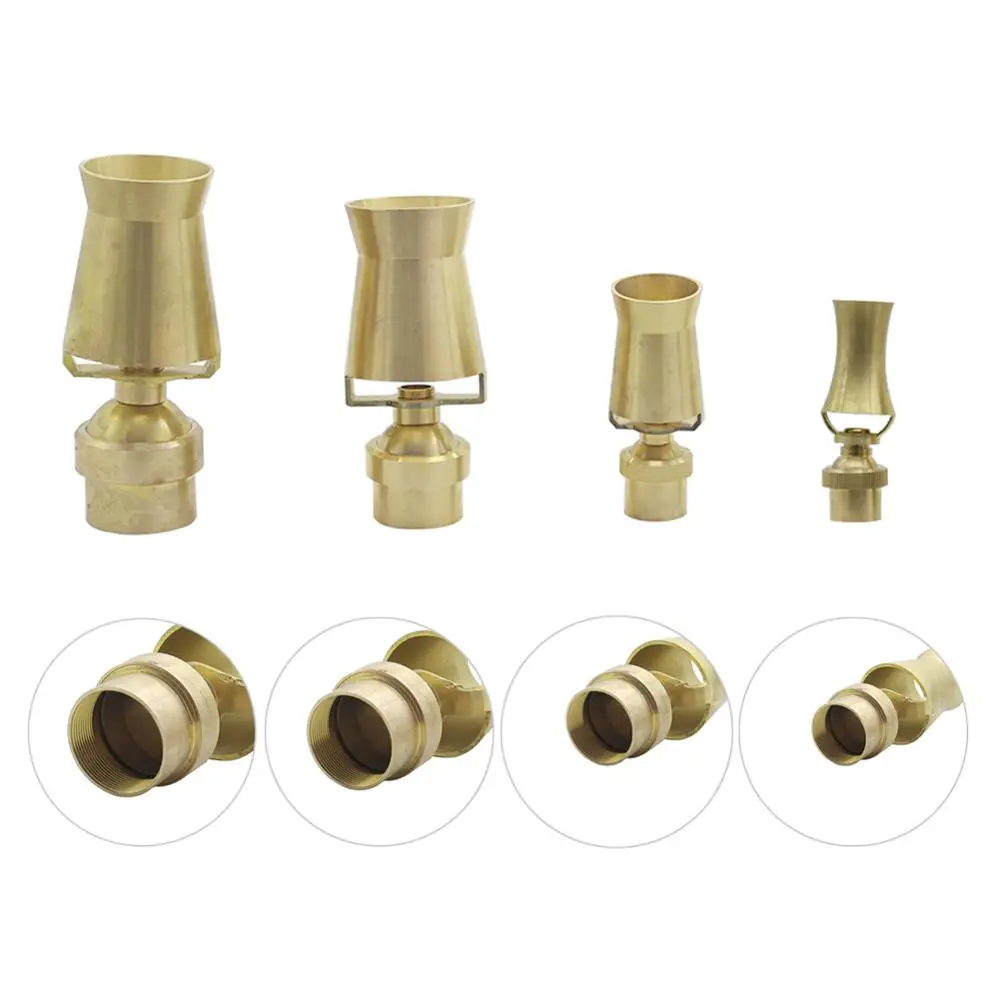 

1 Pc Brass Ice Tower Cedar Fountain Nozzles 3/4" 1" 1.5" 2" Air-Blended Bubbling Jet Fountain Garden Landscape Ornamental Nozzle