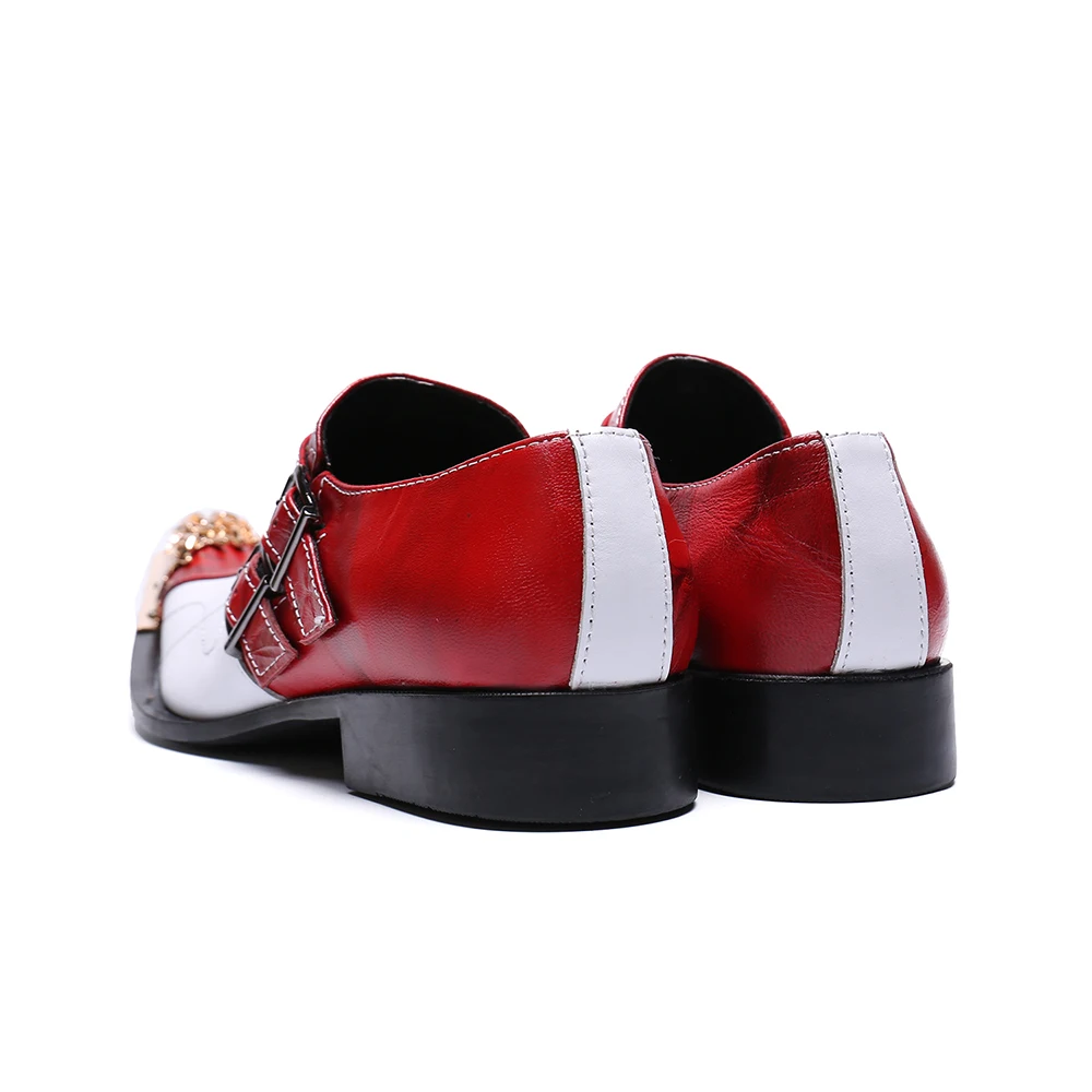 Christia Bella Patchwork Genuine Leather Men Office Shoes New Fashion Large Size Pointed Toe Buckle Strap Formal Party Shoes
Christia Bella Patchwork Genuine Leather Men Office Shoes New Fashion Large Size Pointed Toe Buckle Strap Formal Party Shoes