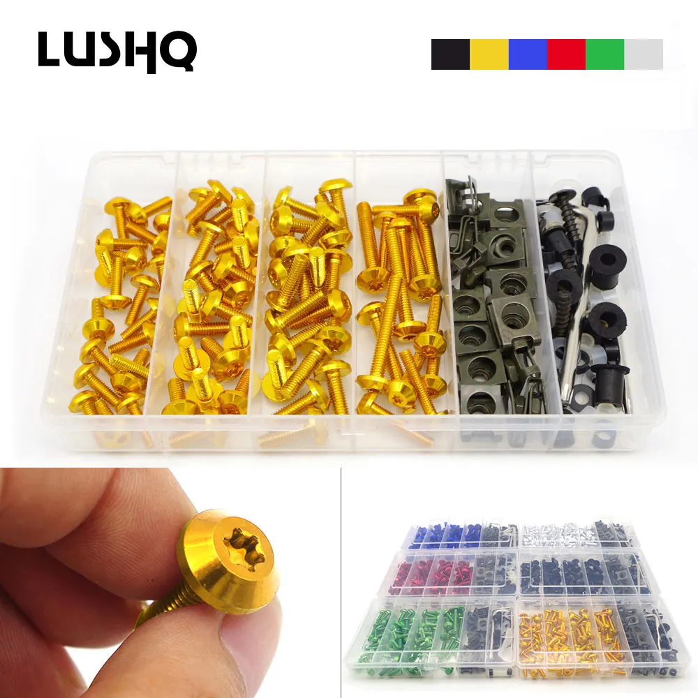 Universal Motorcycle Bolts Screw Nuts M4/M6 fairing kit cover for bmw r ninet honda sh suzuki rm yamaha r15 v3 accessories
Universal Motorcycle Bolts Screw Nuts M4/M6 fairing kit cover for bmw r ninet honda sh suzuki rm yamaha r15 v3 accessories