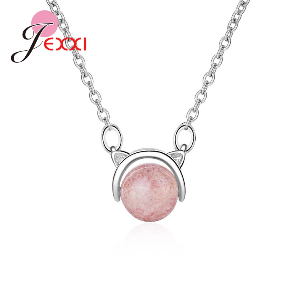 Top Quality Elegant Luxury New Fashion Sweet Cat Necklace With Beautiful Stone 925 Sterling Silver Chain For Women As love Gift
Top Quality Elegant Luxury New Fashion Sweet Cat Necklace With Beautiful Stone 925 Sterling Silver Chain For Women As love Gift