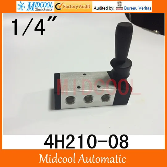 Free shiping 4H210-08 valve hand valve 1/4" pneumatic directional valve two five-way switch manual valve mechanical
Free shiping 4H210-08 valve hand valve 1/4" pneumatic directional valve two five-way switch manual valve mechanical