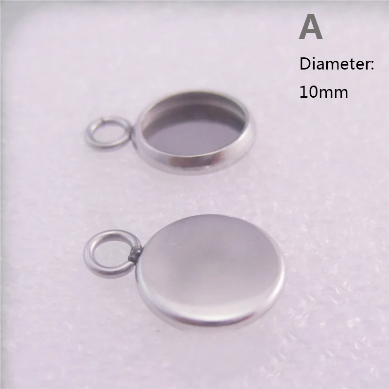10pcs6/8/10/12/14/16/18/20/25 /30mm Round blank Stainless Steel Pendant Cabochon Base Setting Frame diy Jewelry Making Component
10pcs6/8/10/12/14/16/18/20/25 /30mm Round blank Stainless Steel Pendant Cabochon Base Setting Frame diy Jewelry Making Component