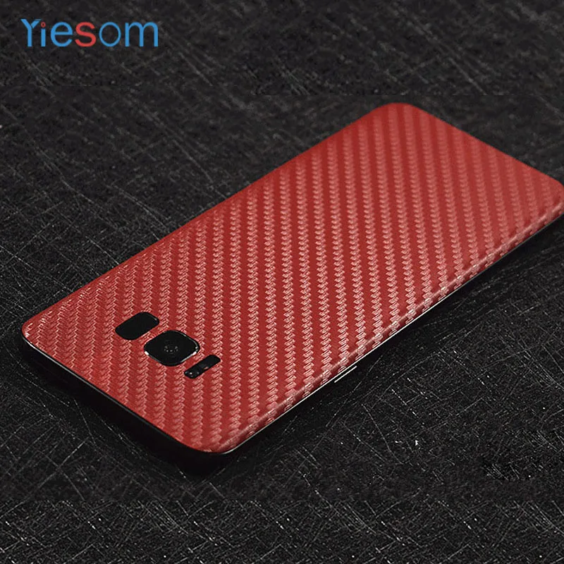 YIESOM роскошный 3D стикер из углеродного волокна для Samsung Galaxy S8 задняя панель