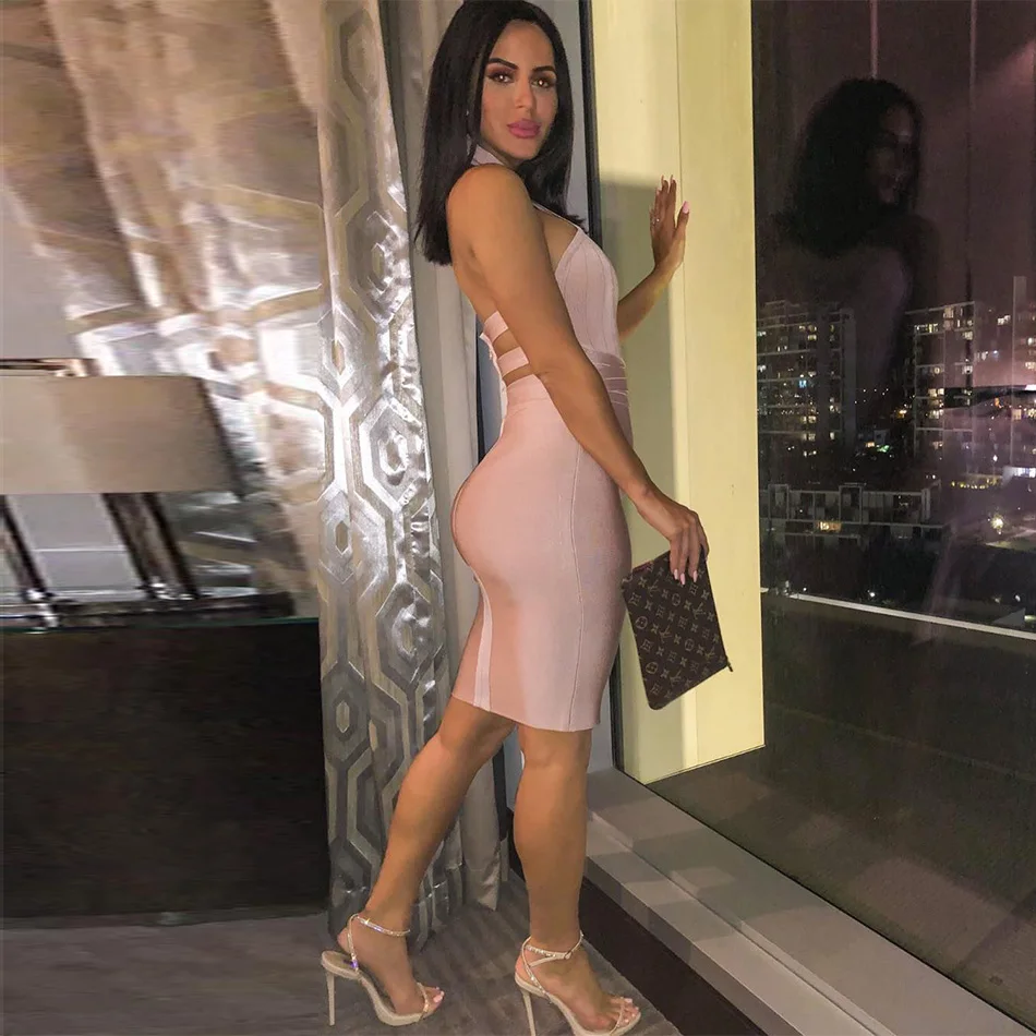 Deer Lady Sexy Bandage Dress 2019 New Arrivals Summer Apricot Bodycon Bandage Dress Cut Out Halter Evening Party Dress Club
Deer Lady Sexy Bandage Dress 2019 New Arrivals Summer Apricot Bodycon Bandage Dress Cut Out Halter Evening Party Dress Club