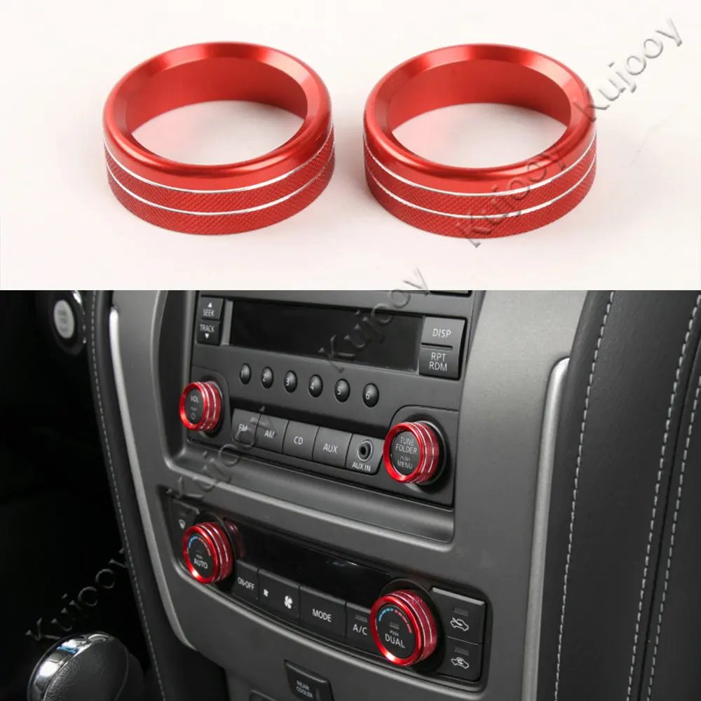 4PCS Red/ Blue/ Silver CD & Air Conditioner Switch Cover Ring Decor Trim For Nissan Patrol 2017+ Aluminum Alloy Chromium Styling
4PCS Red/ Blue/ Silver CD & Air Conditioner Switch Cover Ring Decor Trim For Nissan Patrol 2017+ Aluminum Alloy Chromium Styling