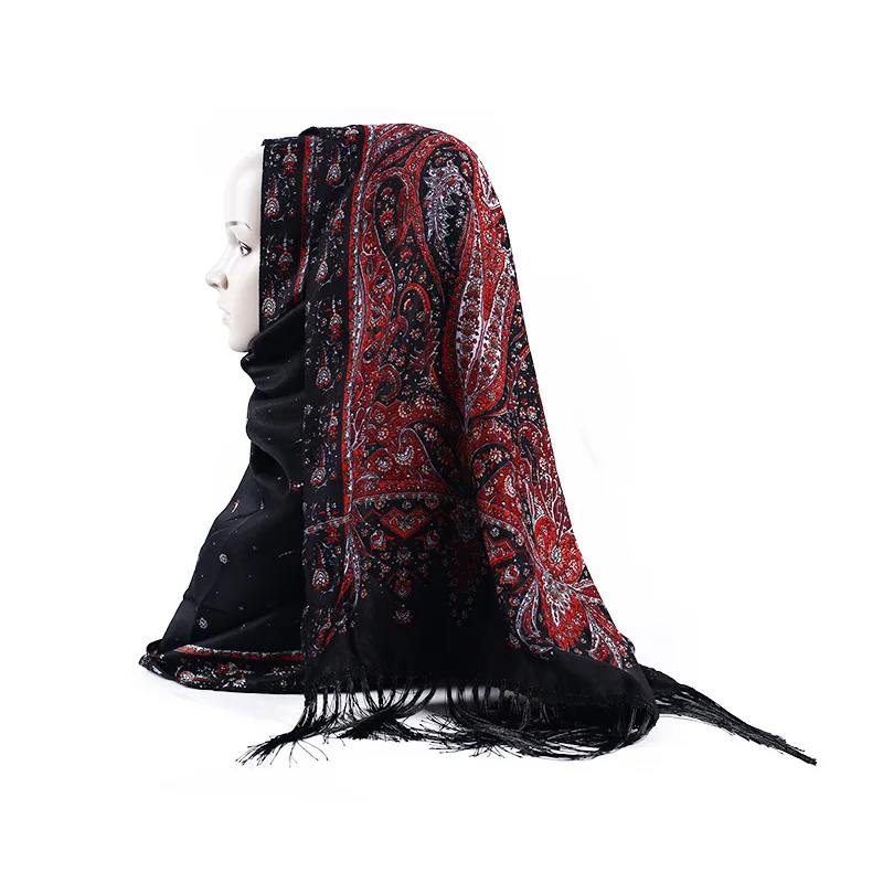 Russian Print Muslim Hijabs Headscarf Russian Retro Style Islam Scarf/Scarves Shawl With Tassel Autumn Winter Pashmina Wraps
Russian Print Muslim Hijabs Headscarf Russian Retro Style Islam Scarf/Scarves Shawl With Tassel Autumn Winter Pashmina Wraps