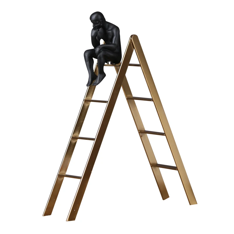 Abstract Stairs Thinker Figure Sculpture Handmade Resin Abjection Man Statuette Novelty Decor Art and Craft Souvenir Ornament
Abstract Stairs Thinker Figure Sculpture Handmade Resin Abjection Man Statuette Novelty Decor Art and Craft Souvenir Ornament