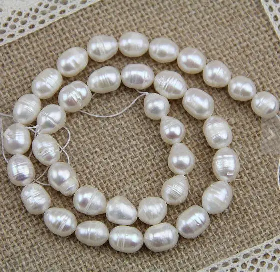 White Pearl Freshwater Pearl Rice Strand 8-10mm Teardrop Ivory White Oval Loose Beads String For Jewelry
White Pearl Freshwater Pearl Rice Strand 8-10mm Teardrop Ivory White Oval Loose Beads String For Jewelry