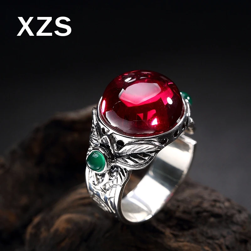 100% Genuine S925 Sterling Silver Chinese Style Hand Made Ruby Rings Women Luxury Valentine's Day Gift Jewelry JZCN-18030
100% Genuine S925 Sterling Silver Chinese Style Hand Made Ruby Rings Women Luxury Valentine's Day Gift Jewelry JZCN-18030