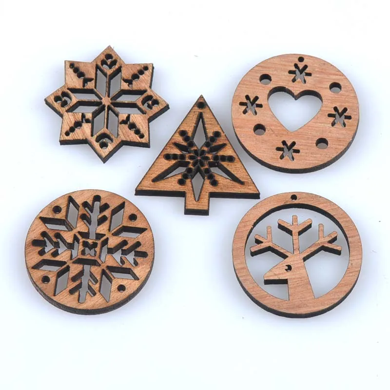50pcs Natural Wooden Christmas Drop pentant Snowflake Pattern Handmade Diy Scrapbooking Craft for decoration 20-30mm MT1678
50pcs Natural Wooden Christmas Drop pentant Snowflake Pattern Handmade Diy Scrapbooking Craft for decoration 20-30mm MT1678