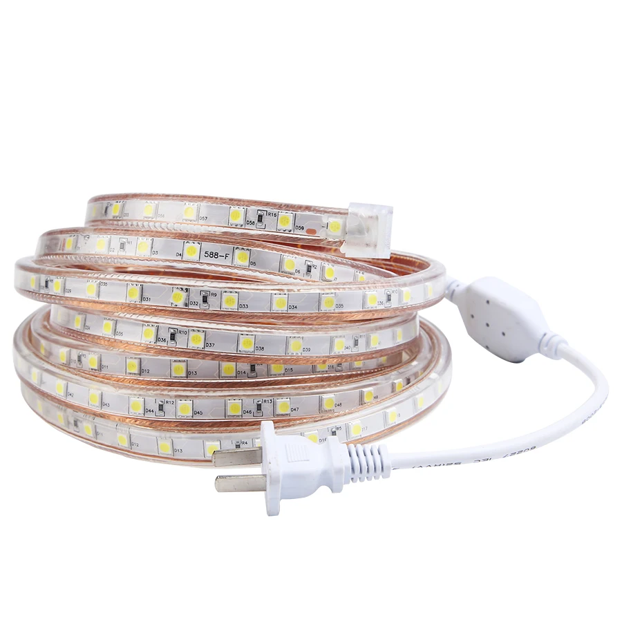 220V LED Stripe Light Waterproof Ourdoor SMD 5050 60leds/m IP67 Led Lighting Strip 220V Room Light Flexible Lamp Tape Diode
220V LED Stripe Light Waterproof Ourdoor SMD 5050 60leds/m IP67 Led Lighting Strip 220V Room Light Flexible Lamp Tape Diode