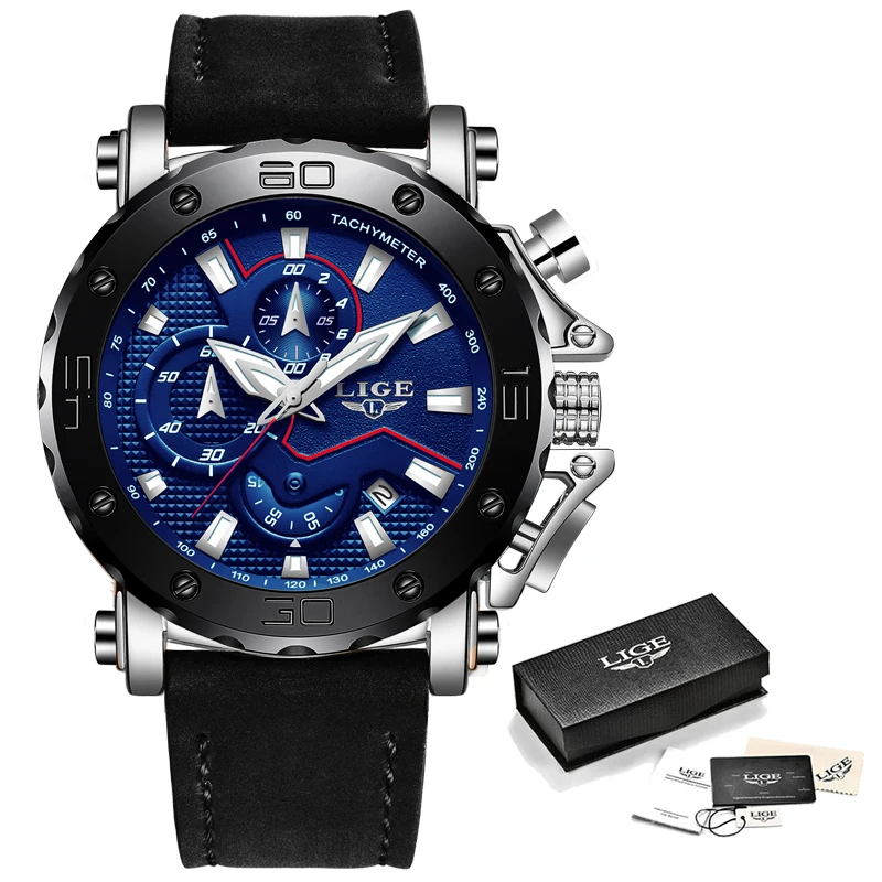 Relogio masculino LIGE Mens Watches Top Brand Gift Luxury Military Sport Watch Men Black Leather Analog Quartz Watch Waterproof
Relogio masculino LIGE Mens Watches Top Brand Gift Luxury Military Sport Watch Men Black Leather Analog Quartz Watch Waterproof